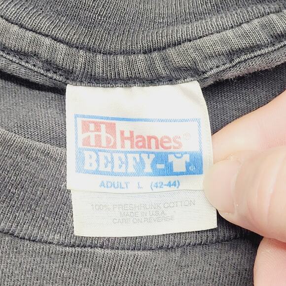 Vintage 80s 90s Free Ride Music Band Edgar Winter T Shirt Single Stitch Beefy L - Picture 12 of 14